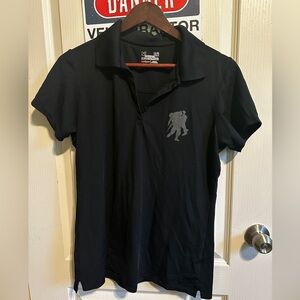 Under Armor Black Polo Shirt - Wounded Warrior Project